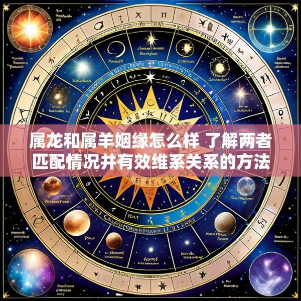 属龙和属羊姻缘怎么样 了解两者匹配情况并有效维系关系的方法