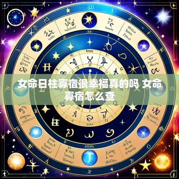 女命日柱寡宿很幸福真的吗 女命寡宿怎么查
