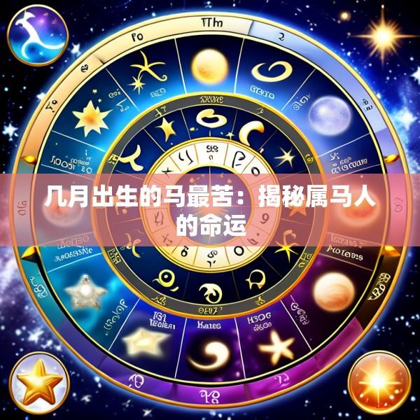 几月出生的马最苦：揭秘属马人的命运