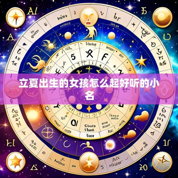 立夏出生的女孩怎么起好听的小名