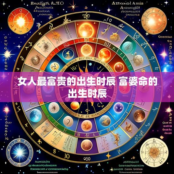 女人最富贵的出生时辰 富婆命的出生时辰