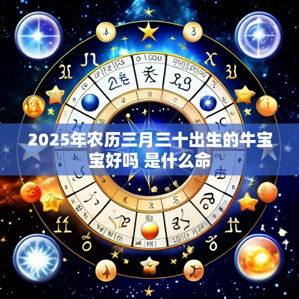 2025年农历三月三十出生的牛宝宝好吗 是什么命