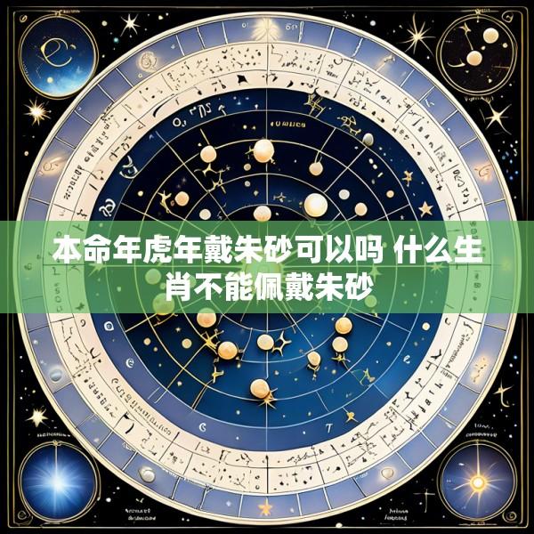 本命年虎年戴朱砂可以吗 什么生肖不能佩戴朱砂