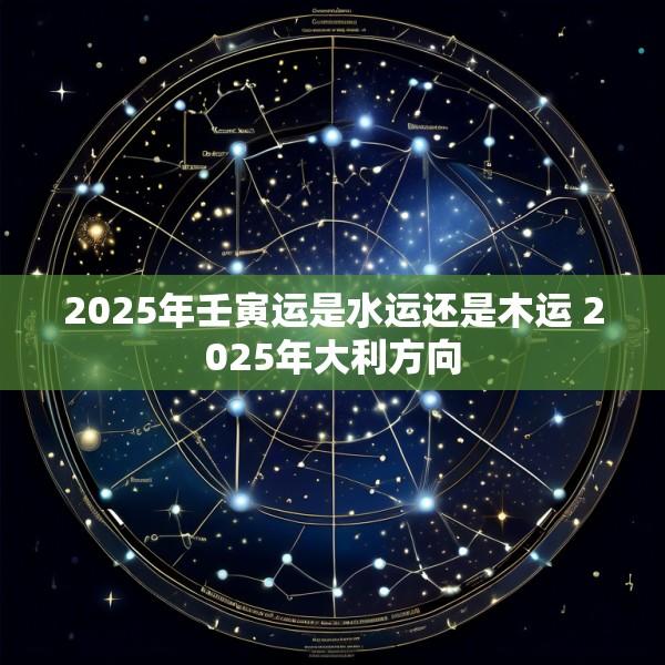2025年壬寅运是水运还是木运 2025年大利方向