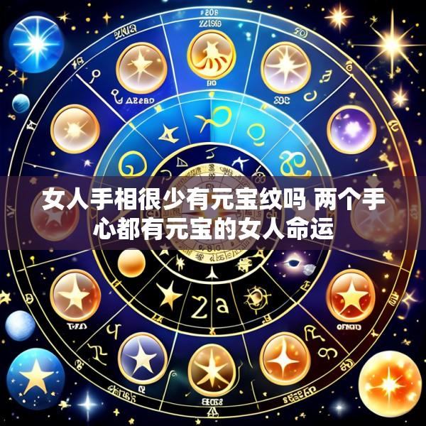 女人手相很少有元宝纹吗 两个手心都有元宝的女人命运
