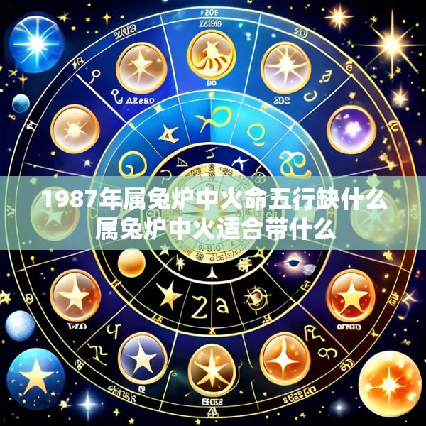 1987年属兔炉中火命五行缺什么 属兔炉中火适合带什么