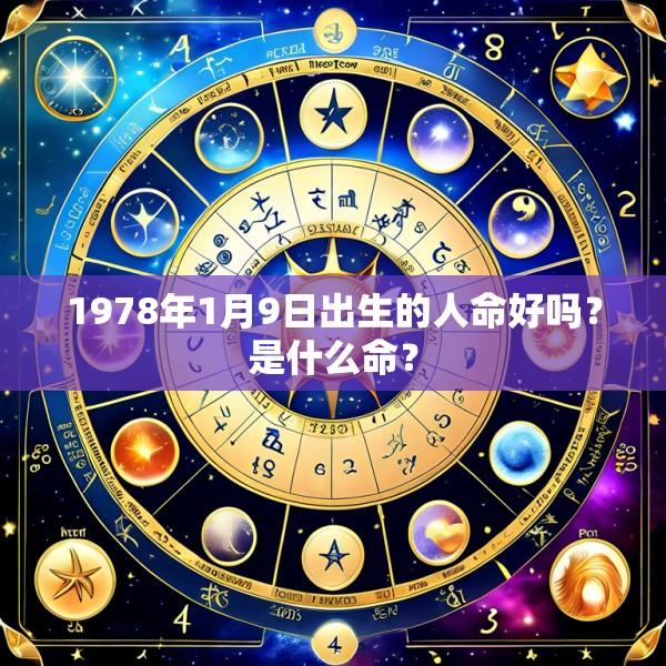 1978年1月9日出生的人命好吗？是什么命？