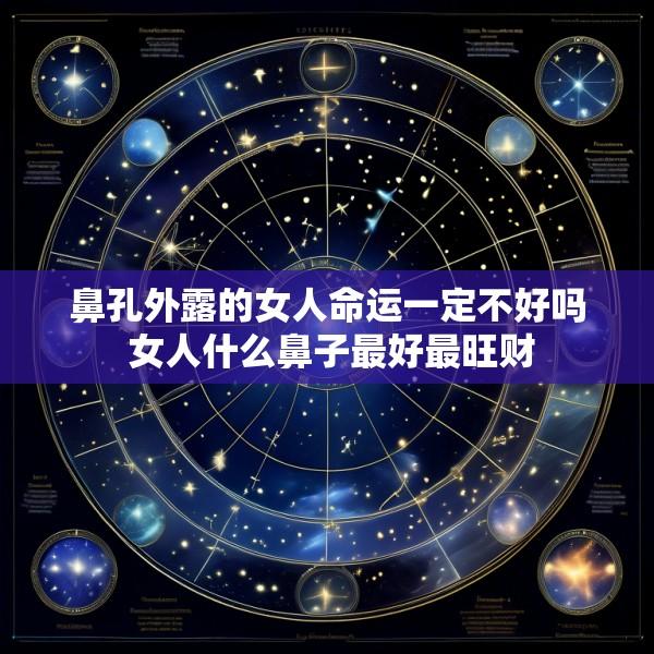 鼻孔外露的女人命运一定不好吗 女人什么鼻子最好最旺财