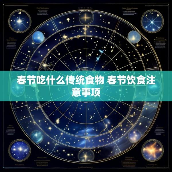 春节吃什么传统食物 春节饮食注意事项