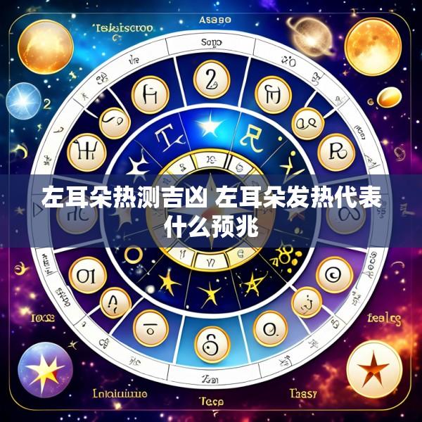 左耳朵热测吉凶 左耳朵发热代表什么预兆
