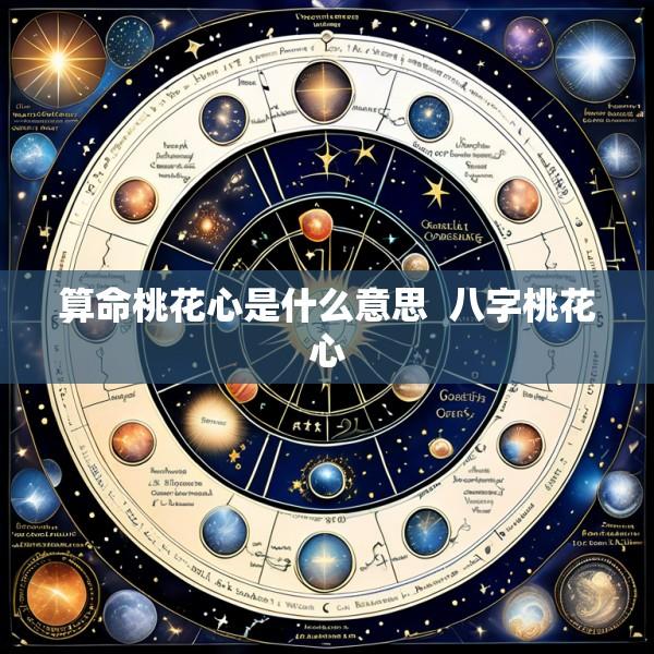 算命桃花心是什么意思  八字桃花心
