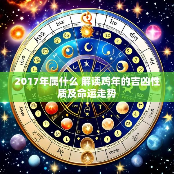 2017年属什么 解读鸡年的吉凶性质及命运走势