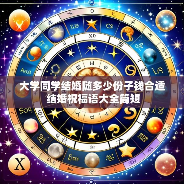 大学同学结婚随多少份子钱合适 结婚祝福语大全简短