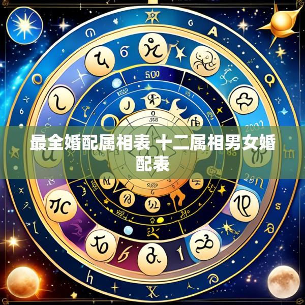最全婚配属相表 十二属相男女婚配表