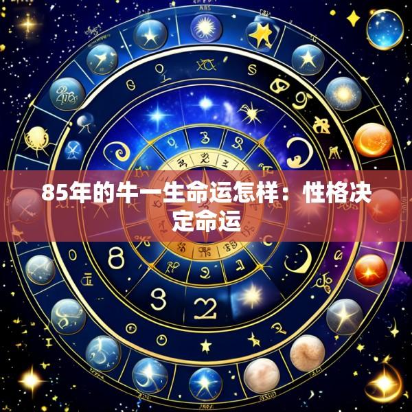 85年的牛一生命运怎样：性格决定命运