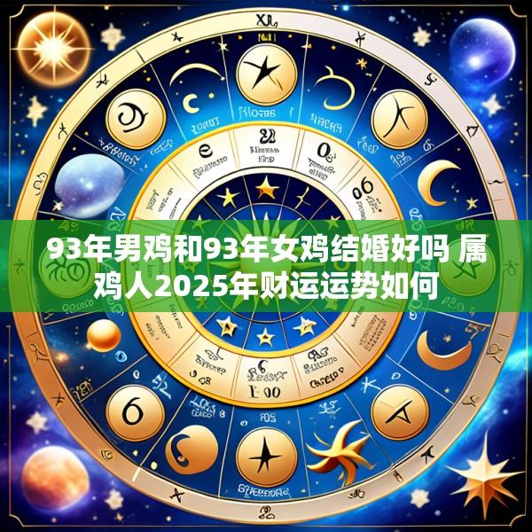 93年男鸡和93年女鸡结婚好吗 属鸡人2025年财运运势如何