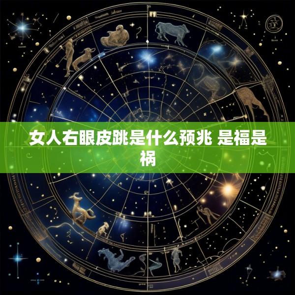 女人右眼皮跳是什么预兆 是福是祸