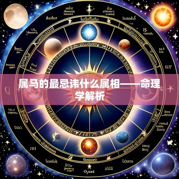 属马的最忌讳什么属相——命理学解析