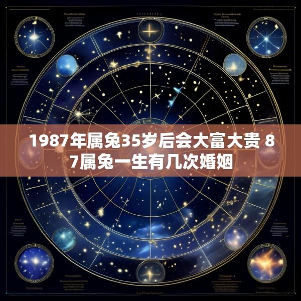 1987年属兔35岁后会大富大贵 87属兔一生有几次婚姻