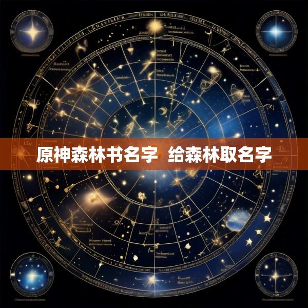 原神森林书名字  给森林取名字