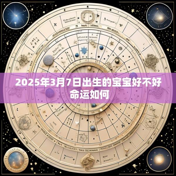 2025年3月7日出生的宝宝好不好 命运如何