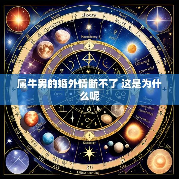 属牛男的婚外情断不了 这是为什么呢