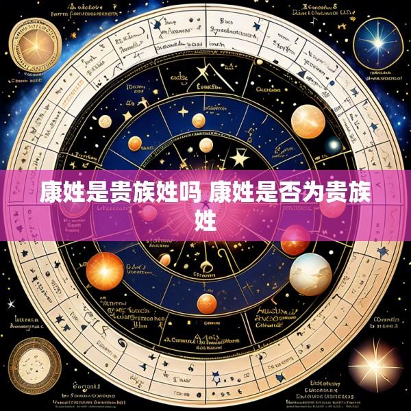 康姓是贵族姓吗 康姓是否为贵族姓