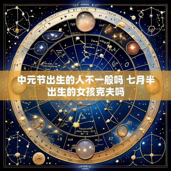 中元节出生的人不一般吗 七月半出生的女孩克夫吗