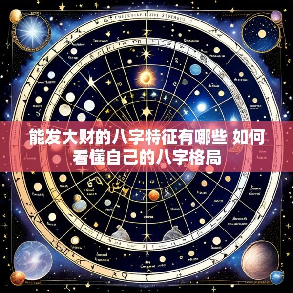能发大财的八字特征有哪些 如何看懂自己的八字格局