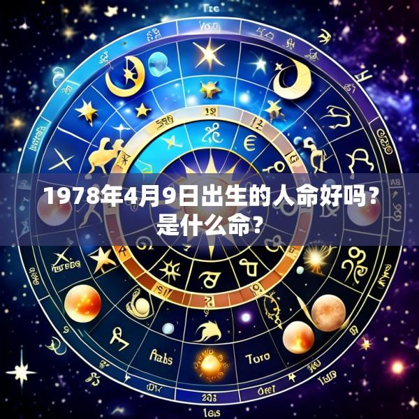 1978年4月9日出生的人命好吗？是什么命？