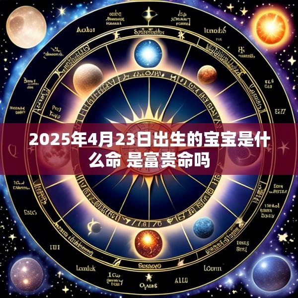 2025年4月23日出生的宝宝是什么命 是富贵命吗