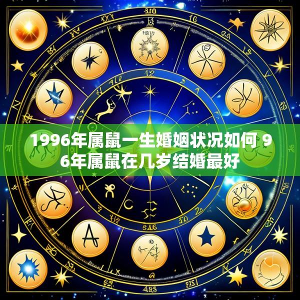 1996年属鼠一生婚姻状况如何 96年属鼠在几岁结婚最好