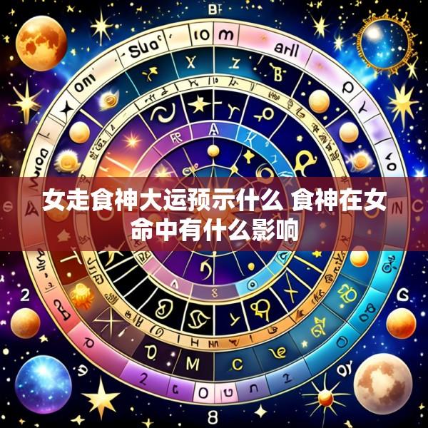 女走食神大运预示什么 食神在女命中有什么影响