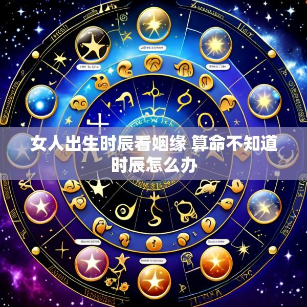 女人出生时辰看姻缘 算命不知道时辰怎么办