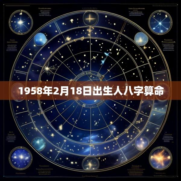 1958年2月18日出生人八字算命