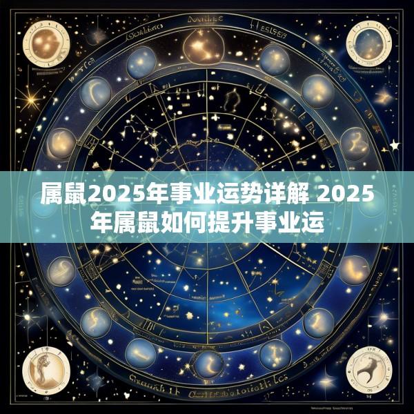 属鼠2025年事业运势详解 2025年属鼠如何提升事业运