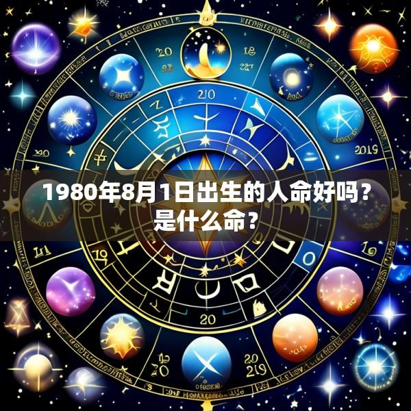 1980年8月1日出生的人命好吗？是什么命？