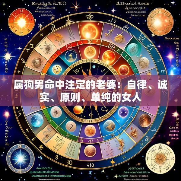 属狗男命中注定的老婆：自律、诚实、原则、单纯的女人