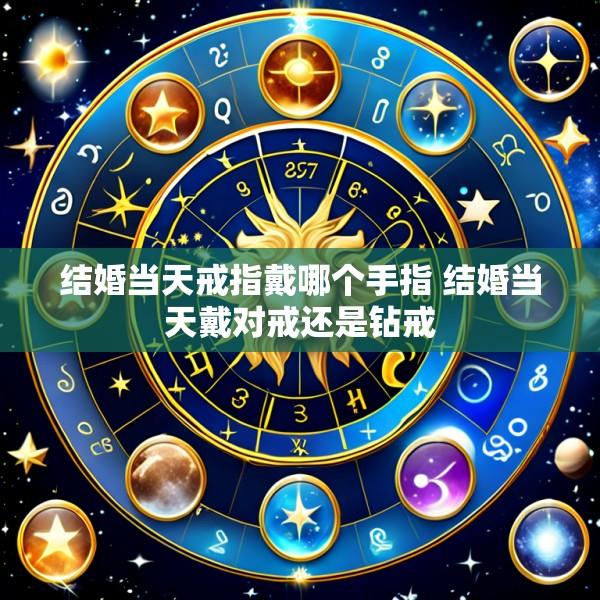结婚当天戒指戴哪个手指 结婚当天戴对戒还是钻戒