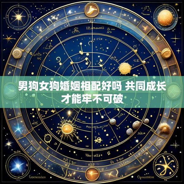 男狗女狗婚姻相配好吗 共同成长才能牢不可破