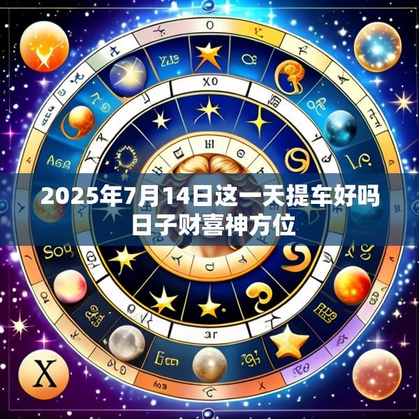 2025年7月14日这一天提车好吗 日子财喜神方位