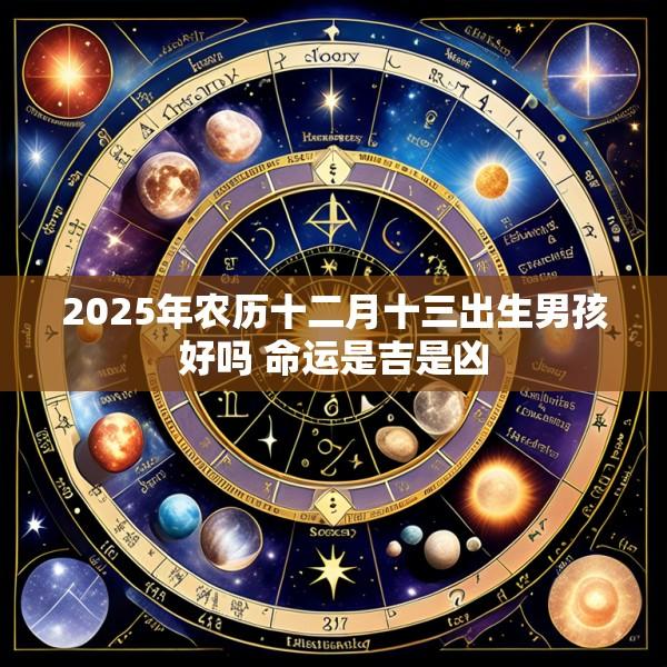2025年农历十二月十三出生男孩好吗 命运是吉是凶