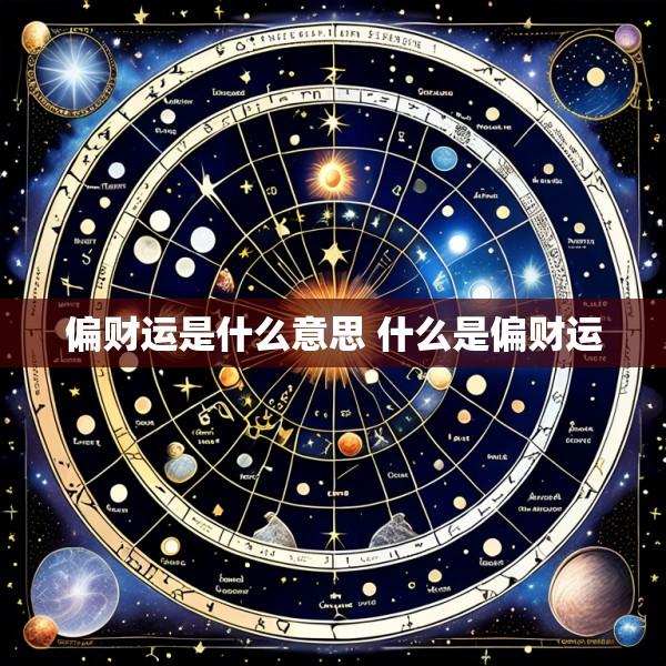 偏财运是什么意思 什么是偏财运