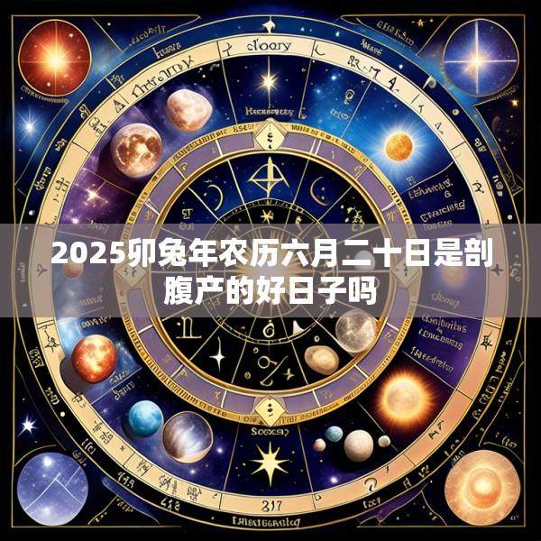 2025卯兔年农历六月二十日是剖腹产的好日子吗