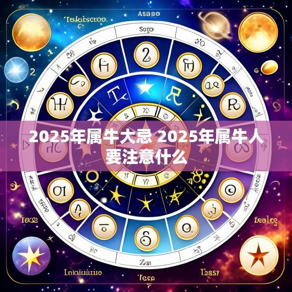 2025年属牛大忌 2025年属牛人要注意什么
