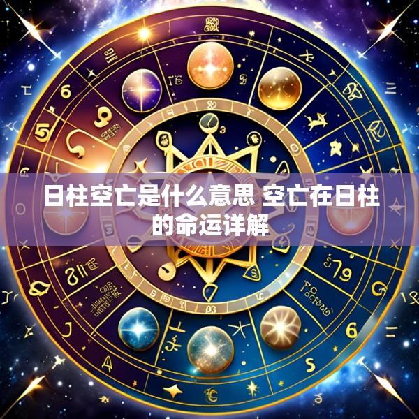 日柱空亡是什么意思 空亡在日柱的命运详解