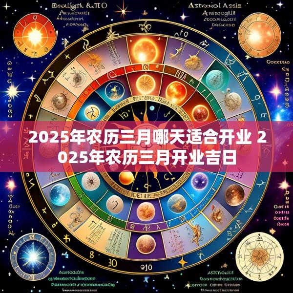 2025年农历三月哪天适合开业 2025年农历三月开业吉日