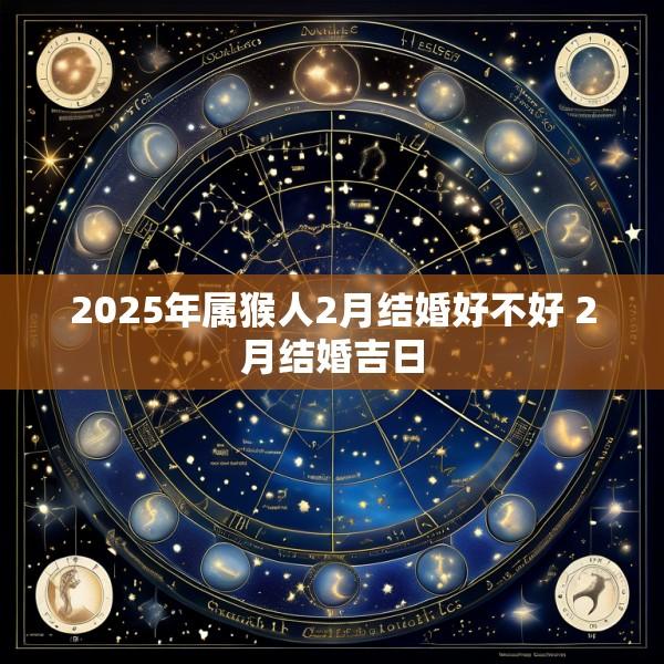 2025年属猴人2月结婚好不好 2月结婚吉日