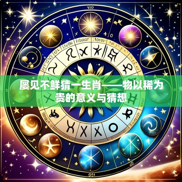 屡见不鲜猜一生肖——物以稀为贵的意义与猜想