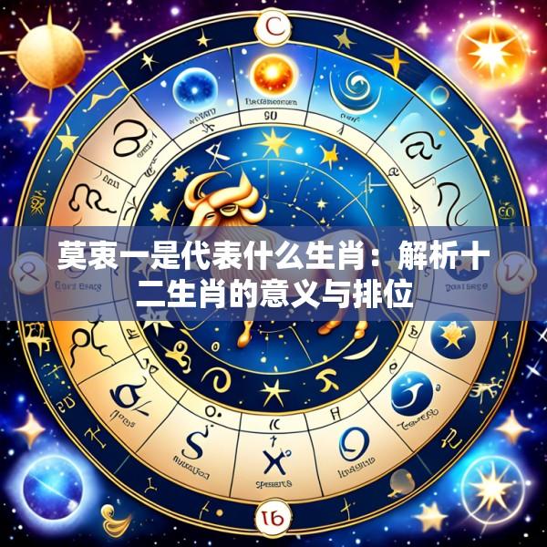 莫衷一是代表什么生肖：解析十二生肖的意义与排位